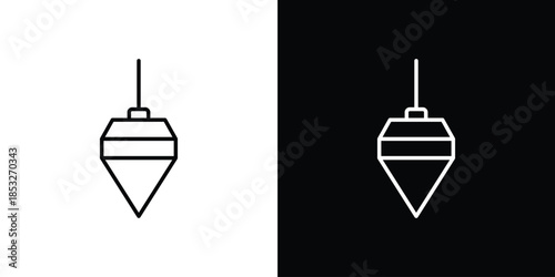Plumb bob icons for UI elements. High-quality vector illustration.