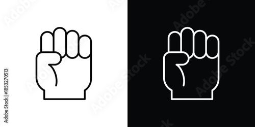 Rebellion icons for UI elements. High-quality vector illustration.