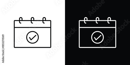 Reservation icons for UI elements. High-quality vector illustration.