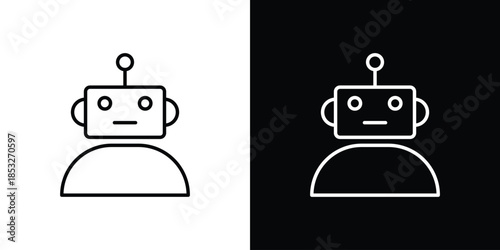 Robo icons for UI elements. High-quality vector illustration.