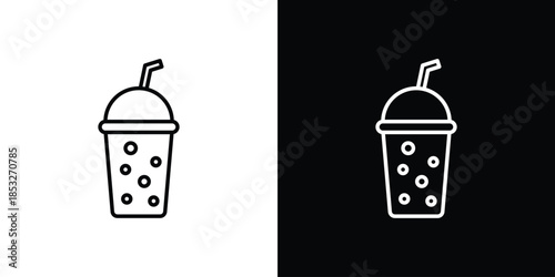 Smoothies icons for UI elements. High-quality vector illustration.