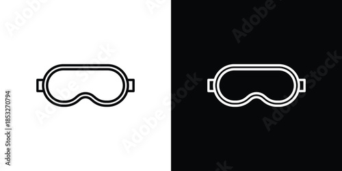 Sleeping mask icons for UI elements. High-quality vector illustration.