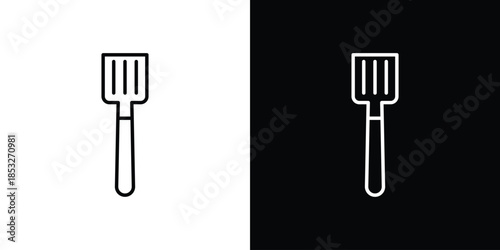Spatula icons for UI elements. High-quality vector illustration.