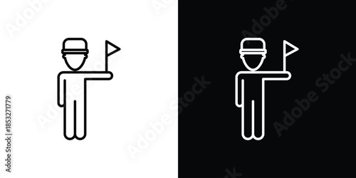 Tour guide icons for UI elements. High-quality vector illustration.