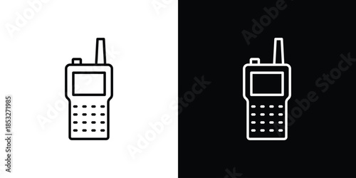 Walkie talkie icons for UI elements. High-quality vector illustration.