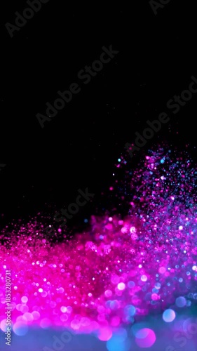 Glitter Particles in Movement