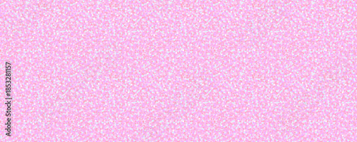 Seamless shiny texture with soft glowing pink confetti. Vector glitter sparkle background with soft pastel highlights. Great for gift wrap, girly stationery, or washi tape. Drag to swatches panel.