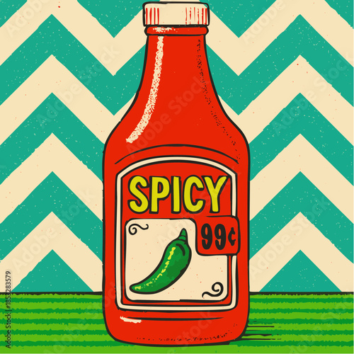 ketchup condiment bottle