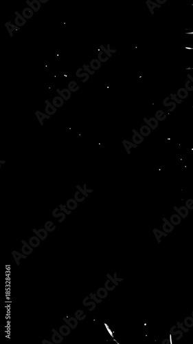 Organic Ink Drops on White