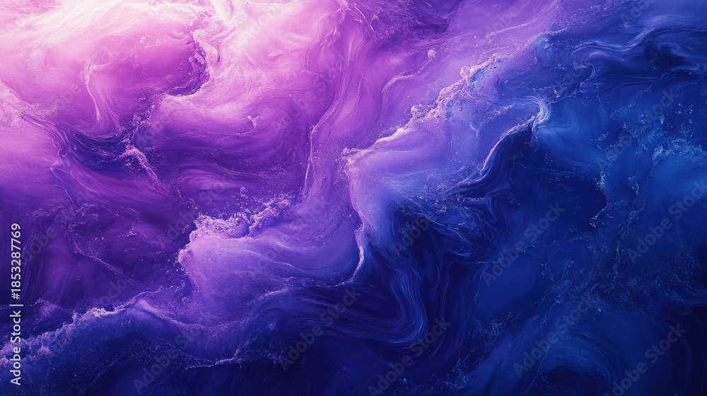 Obraz premium glossy purple-blue gradient with high contrast and depth 