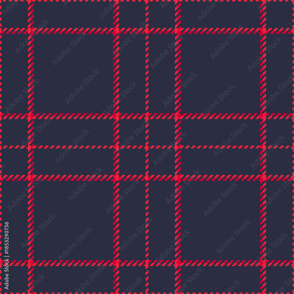 Fototapeta premium Oktoberfest background pattern seamless, checker tartan texture check. Baby vector plaid fabric textile in red and dark colors.