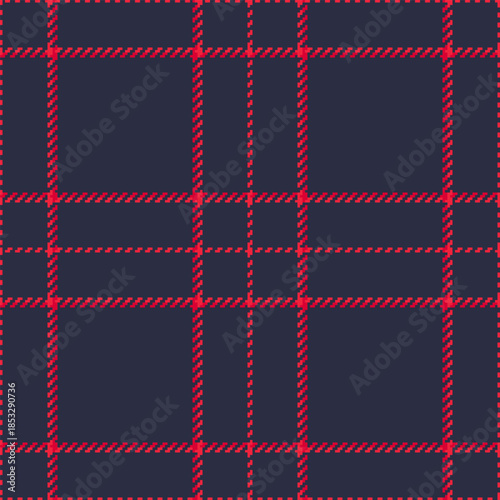 Oktoberfest background pattern seamless, checker tartan texture check. Baby vector plaid fabric textile in red and dark colors.