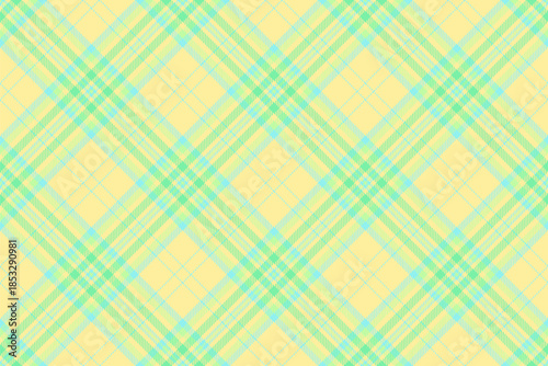 Scottish check fabric vector, diverse pattern textile plaid. Robe tartan background texture seamless in yellow and green colors.