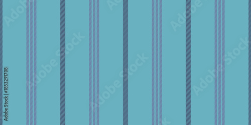 Native lines seamless background, ceremony fabric vector textile. Suit texture stripe vertical pattern in cyan and indigo colors.
