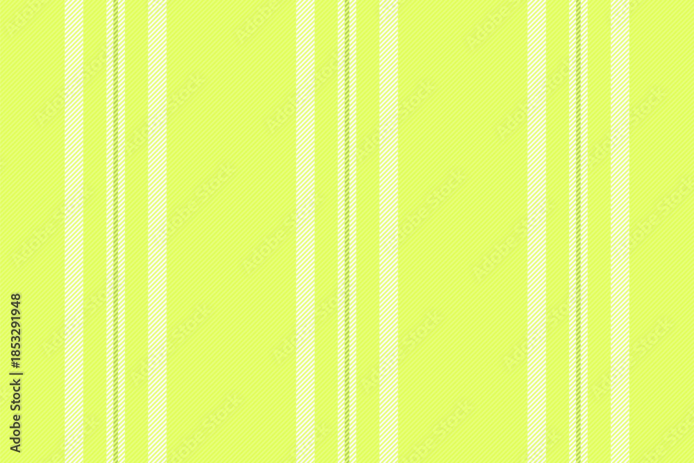 Obraz premium Dimensional vertical textile background, complexity vector pattern lines. Mid texture stripe fabric seamless in lime and white colors.