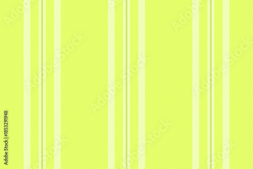 Dimensional vertical textile background, complexity vector pattern lines. Mid texture stripe fabric seamless in lime and white colors.