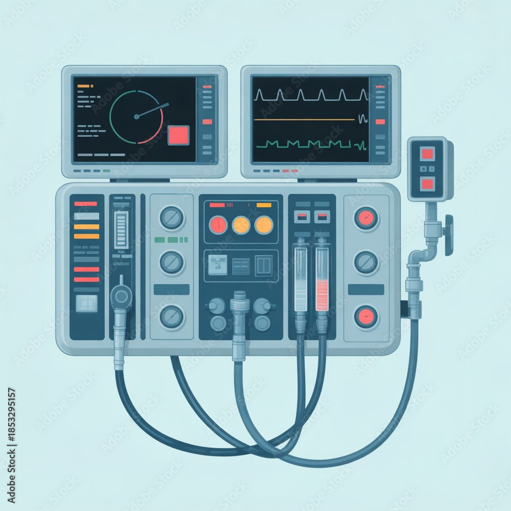 Fototapeta premium Anesthesia Workstation