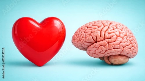 Heart and brain fight, mind, emotions and feelings