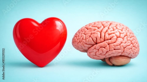 Heart and brain fight, mind, emotions and feelings