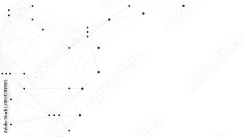 Abstract plexus-style geometric mesh with interconnected dots and lines forming a tech-inspired background.