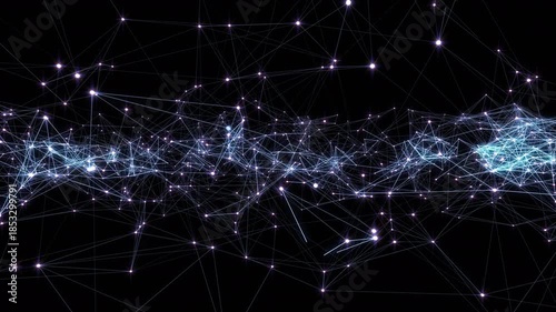 Plexus lines and dots network connection digital technology background