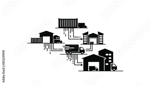 vector illustration of houses