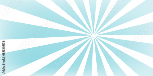 Blue sun rays background,Vector.
