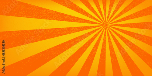 Sun rays, old paper with stains - Vector