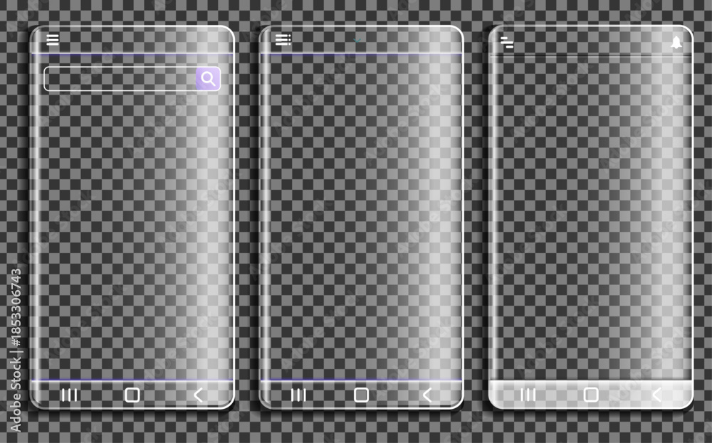 custom made wallpaper toronto digitalGlassmorphism Mobile App Template UI Design Vector. Mobile Screen.