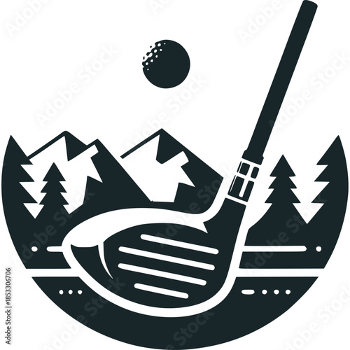 Golf Club Icon Vector
