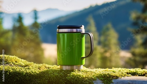 green stanley thermo mug