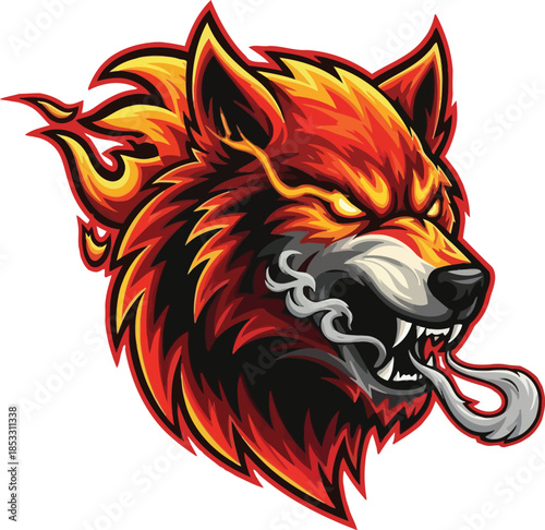 wolf head mascot