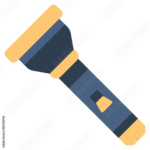 Flashlight vector icon. Adventure icon flat style. perfect use for logo, presentation, website, and more. modern icon design color style 