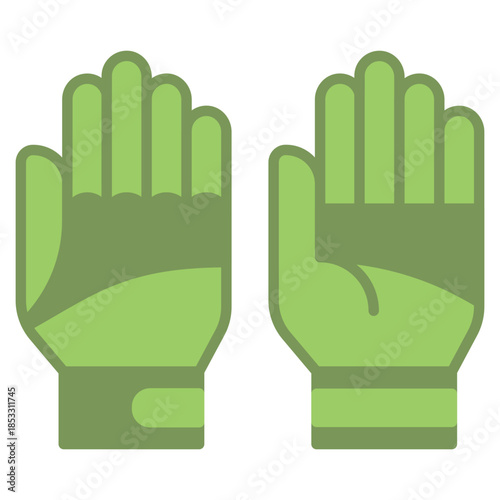 Glove vector icon. Adventure icon flat style. perfect use for logo, presentation, website, and more. modern icon design color style 