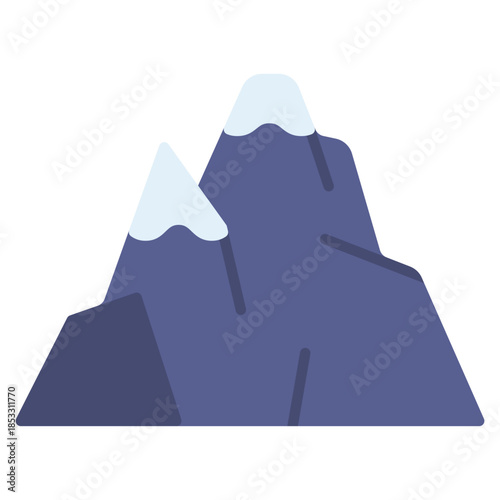 Mountain vector icon. Adventure icon flat style. perfect use for logo, presentation, website, and more. modern icon design color style 