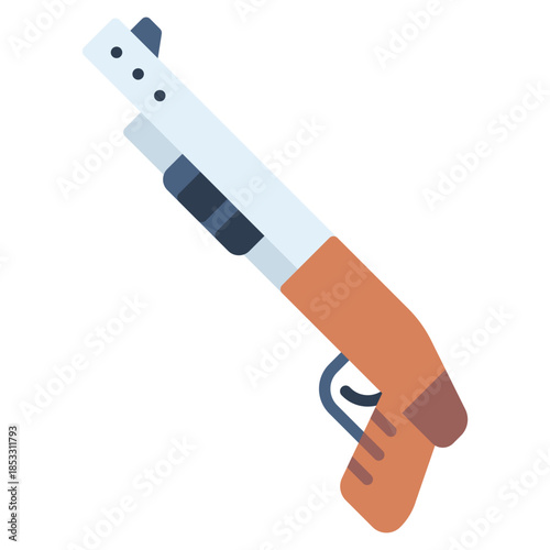 Shotgun vector icon. Adventure icon flat style. perfect use for logo, presentation, website, and more. modern icon design color style 