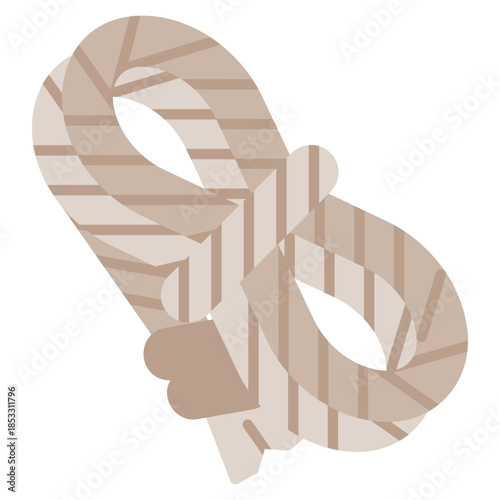 Rope vector icon. Adventure icon flat style. perfect use for logo, presentation, website, and more. modern icon design color style 