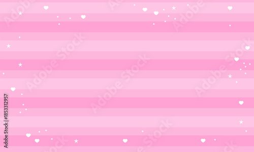 Abstract pink background with little hearts. Decoration banner themed Lol surprise doll girlish style. Invitation card template