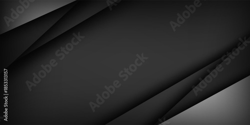 black background overlap dimension grey vector illustration message board for text and message design modern website