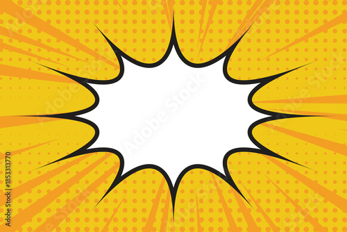 Comic Book Blast Design Element Vector