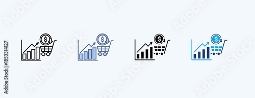 Demand Reduction Multiple Icon Illustration Vector