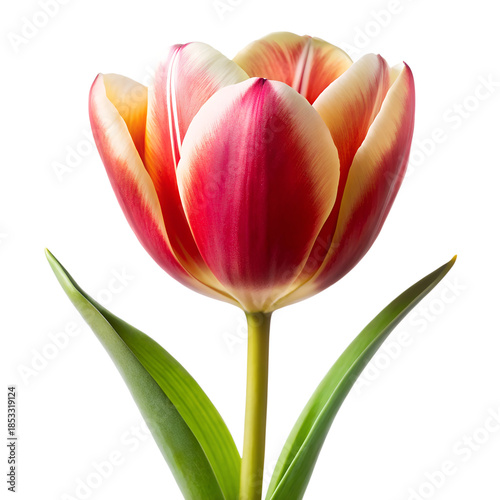 Tulip Flower Isolated on Transparent Background