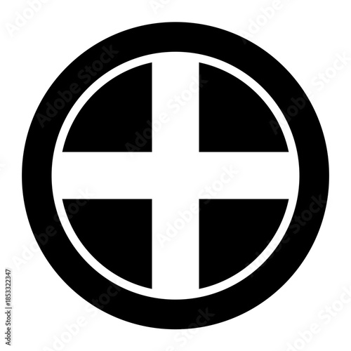 shield glyph icon. striped protection. shows secure barrier. used in security