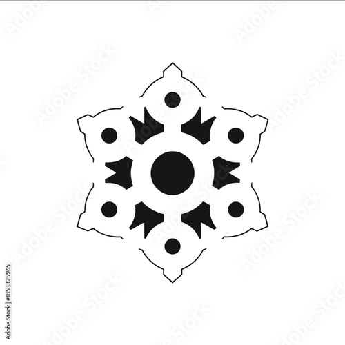 A logo for an app that stores personas prompts modelcards for AI white background simple minimalist elegant geometric vector graphic logo no details on white