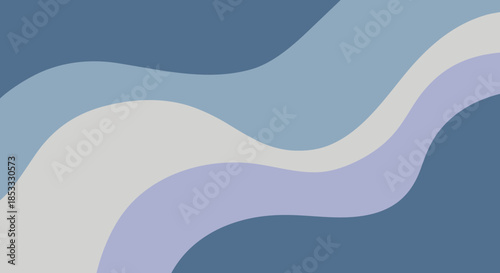Abstract layered wavy background in soft blue tones, modern minimal design ideal for branding, presentations, and web use.