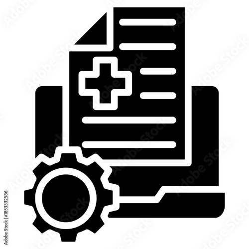 Medical Record glyph icon