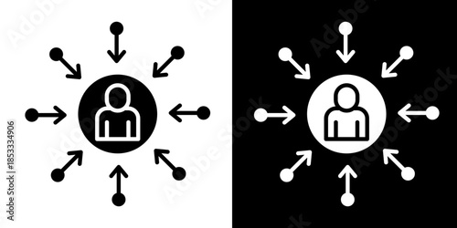 Human-Centered Design  Icon Set White Style Collection