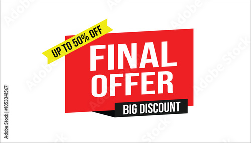 final offer up to 50% off big discount
