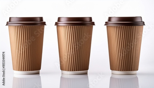 Wallpaper Mural takeaway coffee cup with a lid mock up isolated on white background Torontodigital.ca
