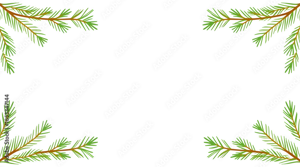 Fototapeta premium Pine Branch Edge